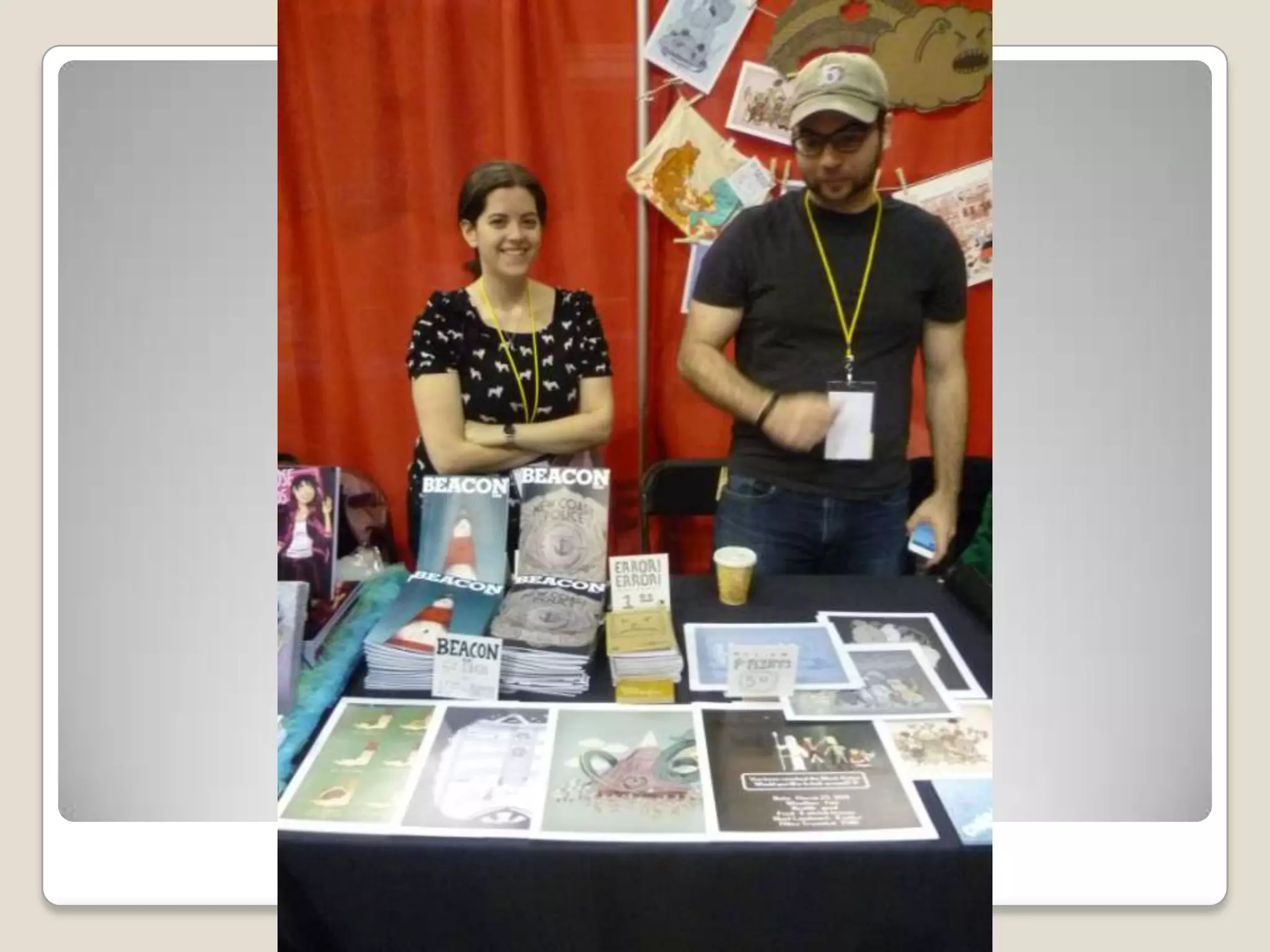 Appealing artist table setups