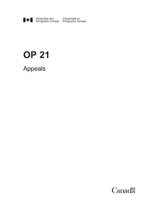 OP 21
Appeals
 