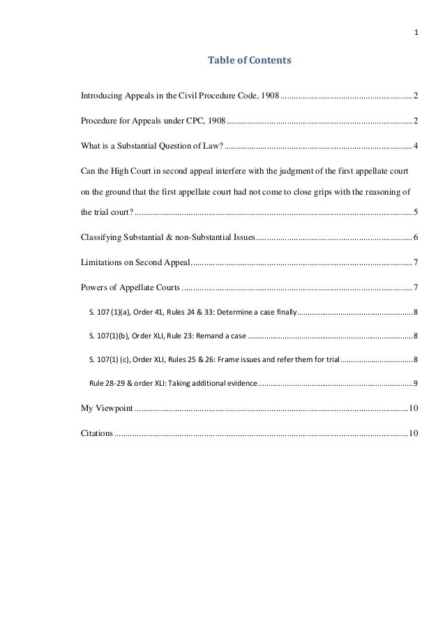 Appeals under Code of Civil Procedure India, 1908