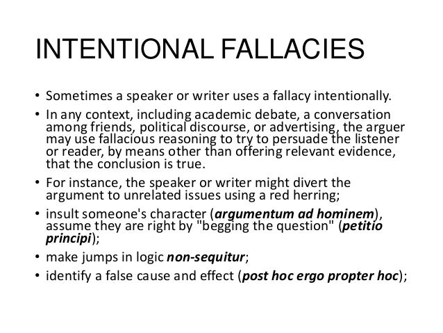 Fallacies