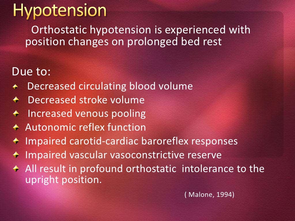 App e deleterious effects of bedrest