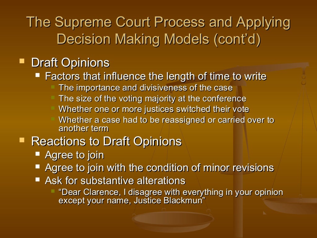 Appellate Courts Deciding Cases