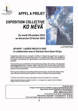 Appel à projet Exposition collective KO NEVA