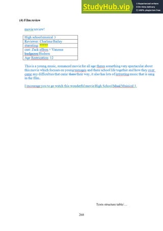 268
(4) Film review
Texts structure table/…
 