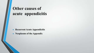 Appendicitis | PPTX