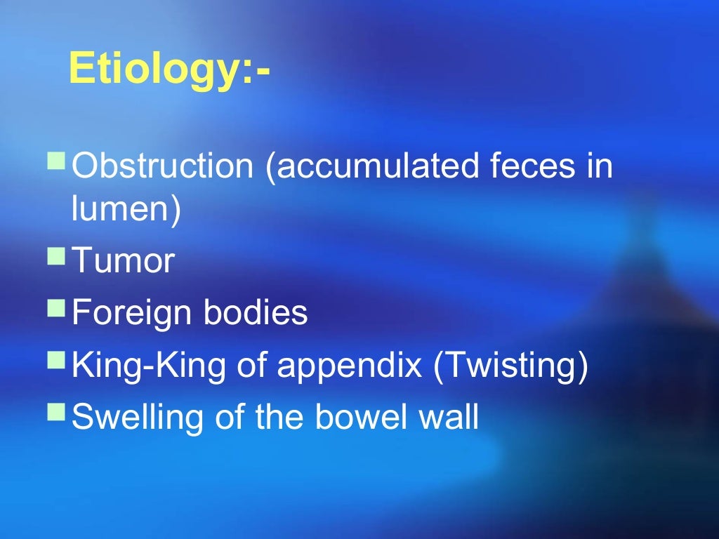PPT On Appendicitis By Mr ASHOK BISHNOI