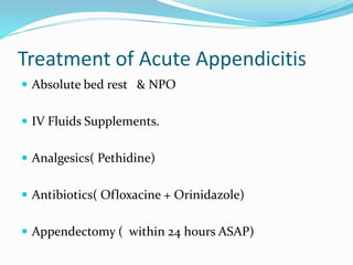 Appendicitis PPT By Dr Anil Kumar,Assist Prof( Gen Surgery) AIIMS ...