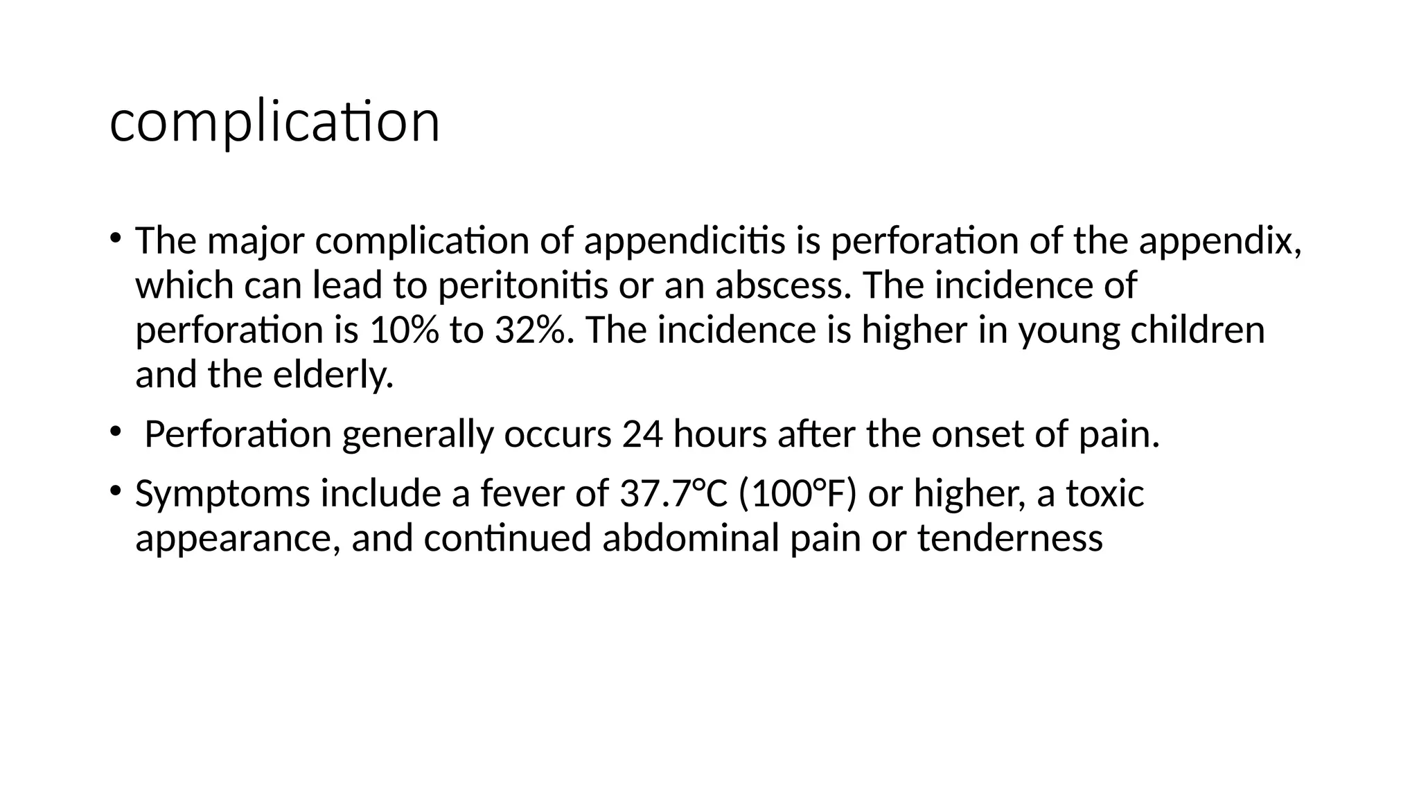 Appendicitis.pptx types clinical features | PPT | Free Download 