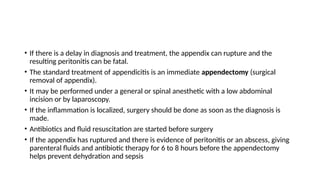 Appendicitis.pptx types clinical features | PPTX