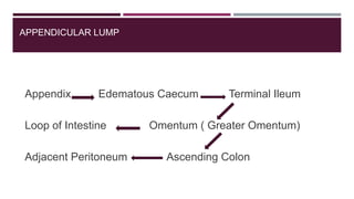acute appendicitis symptoms, complications, &treatment | PPT