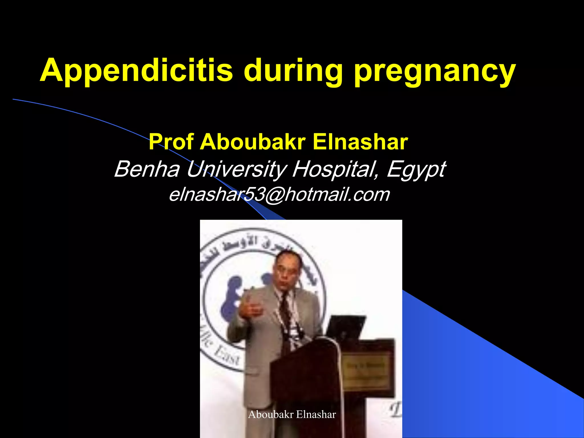 Appendicitis during pregnancy | PDF
