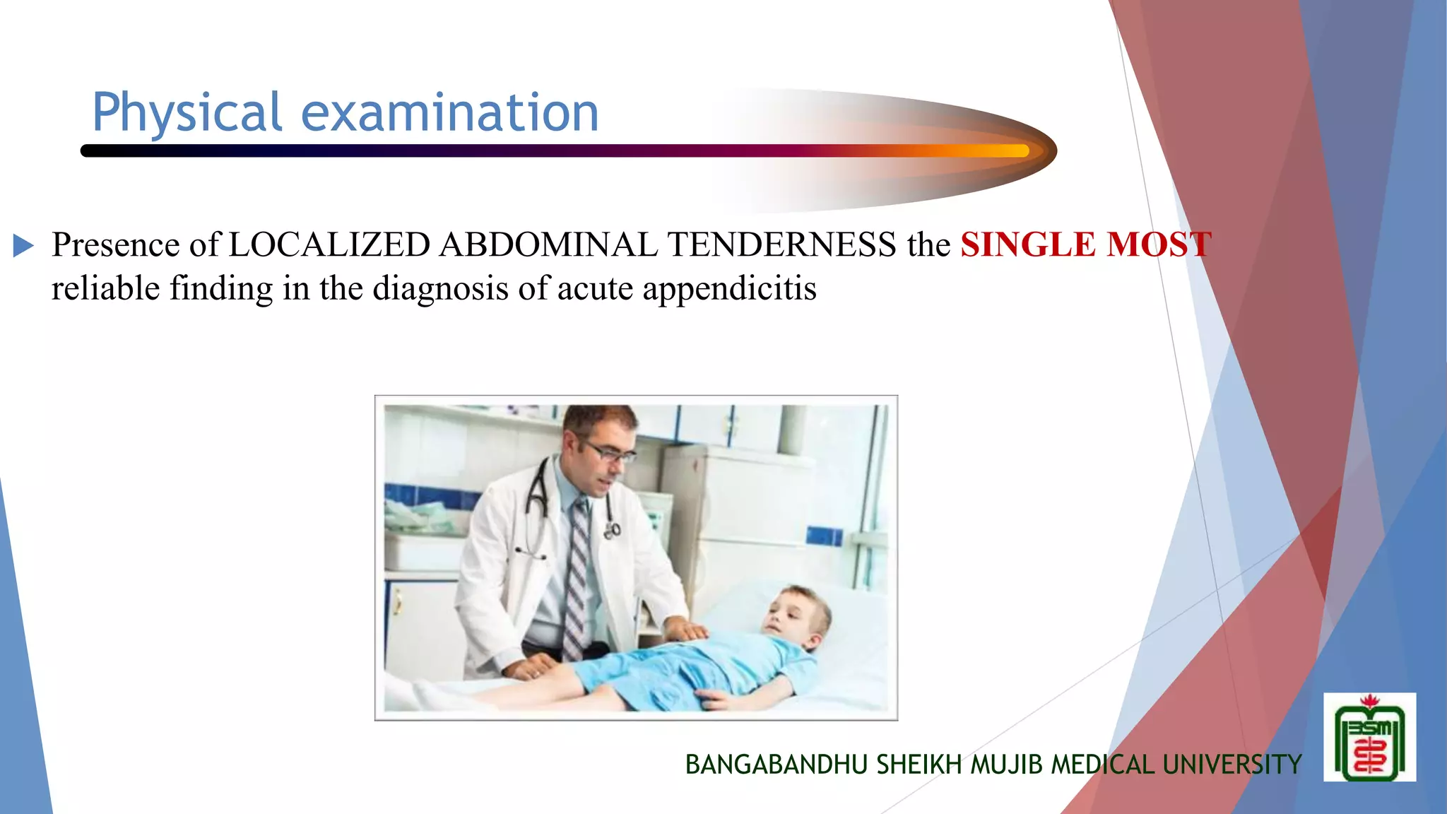 Appendicitis in children | PPTX