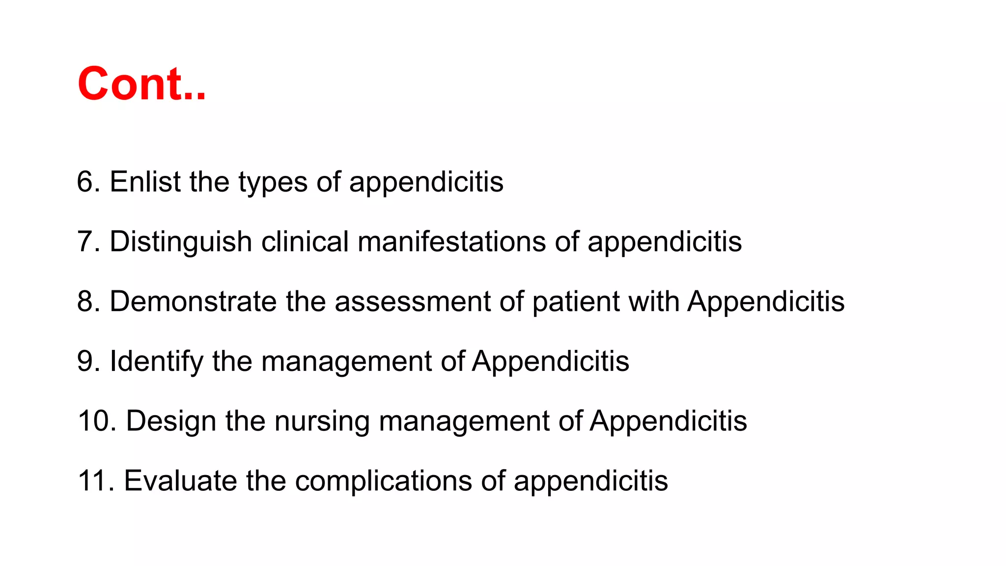 Appendicitis | PPTX