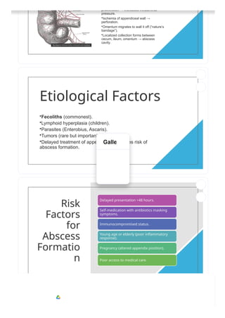 Comprehensive Clinical Presentation and Management of Appendicular ...