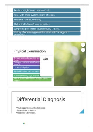 Comprehensive Clinical Presentation and Management of Appendicular ...