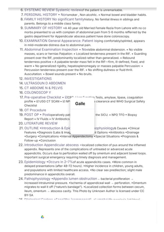 Comprehensive Clinical Presentation and Management of Appendicular ...