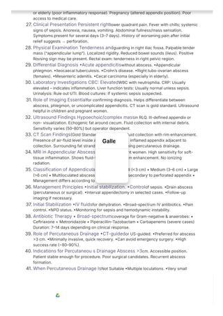 Comprehensive Clinical Presentation and Management of Appendicular ...