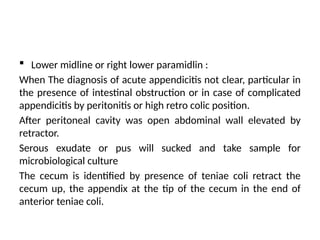 Appendiceitis, Appendecular mass and appendicular diseases .pptx