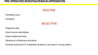 Acute Appendicitis | PPTX