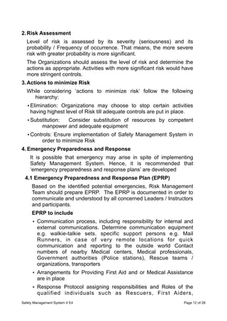 maharashtra Safety Management System Adventure Activities | PDF