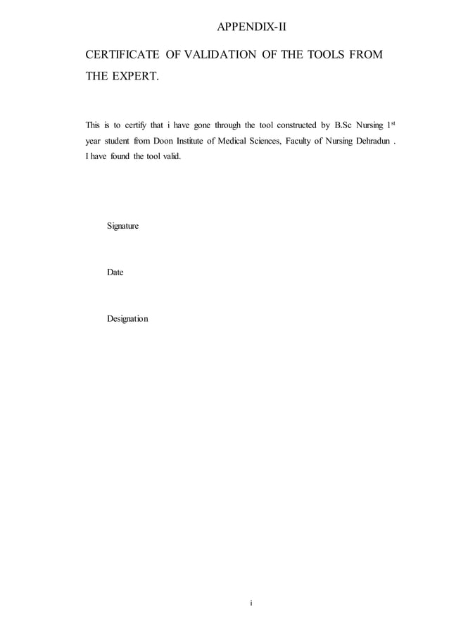 Appendix Ii To Viii Docx