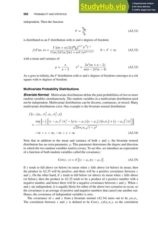 Appendix 2 Probability And Statistics | PDF