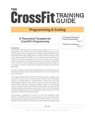 CrossFit Level 1 Guide | PDF