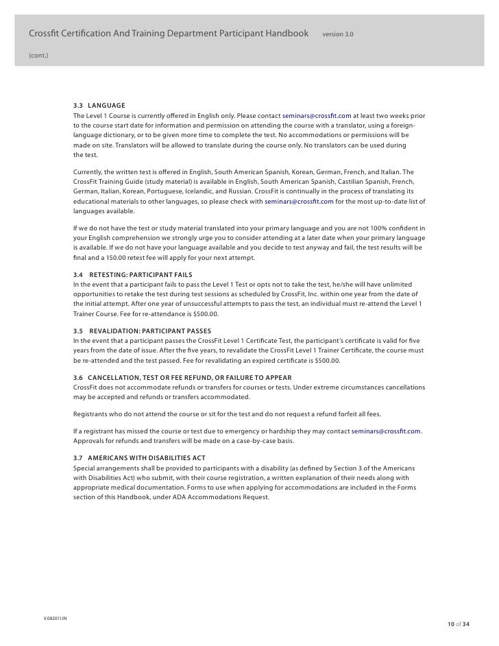 crossfit level 1 official manual crossfit level 1 study guide