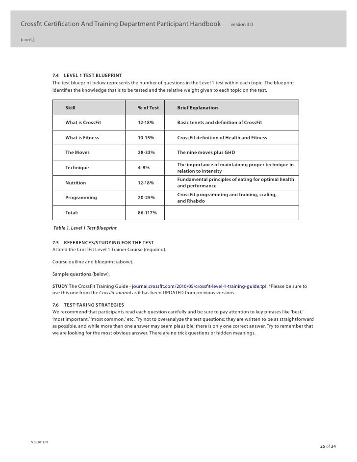 crossfit level 1 official manual crossfit level 1 study guide