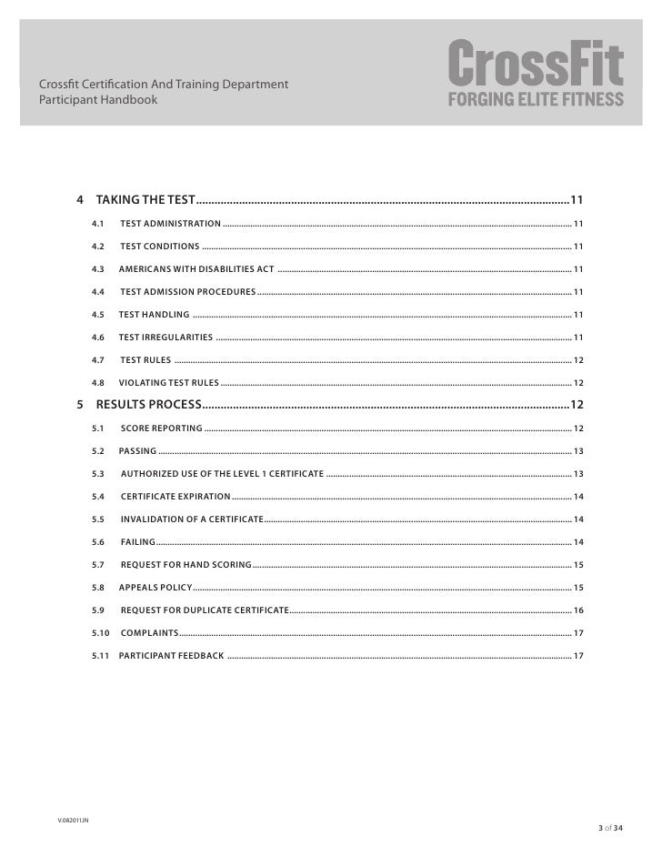 CrossFit Level 1 Official Manual