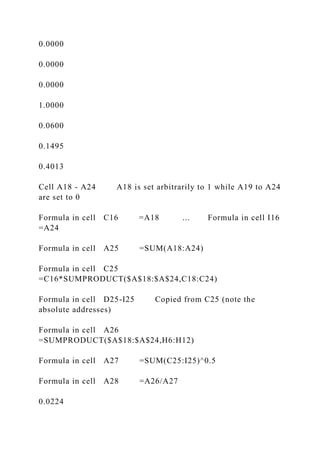 APPENDIX A A Spreadsheet Model for Efficient Diversificatio.docx