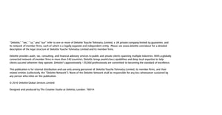 Deloitte Appendix About Deloitte 2010 | PDF