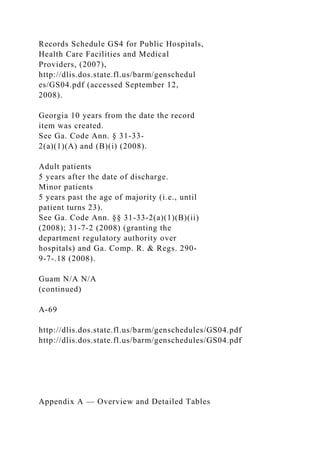 Appendix A — Overview and Detailed Tables Table .docx