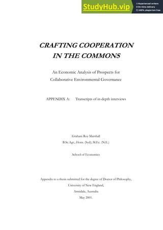Appendix A Transcripts Of Key Informant Interviews For PhD Thesis ...