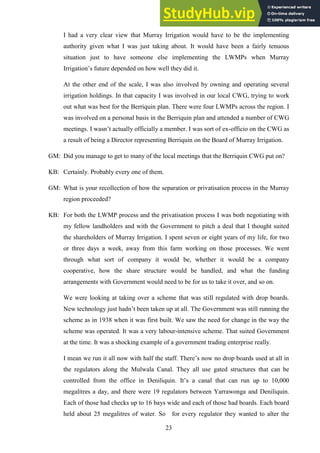 Appendix A Transcripts Of Key Informant Interviews For PhD Thesis ...