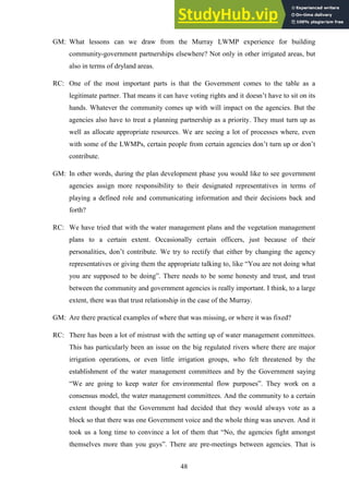 Appendix A Transcripts Of Key Informant Interviews For PhD Thesis ...