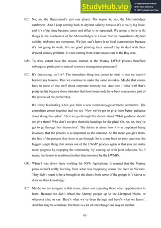 Appendix A Transcripts Of Key Informant Interviews For PhD Thesis ...
