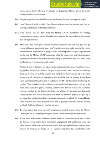 Appendix A Transcripts Of Key Informant Interviews For PhD Thesis ...