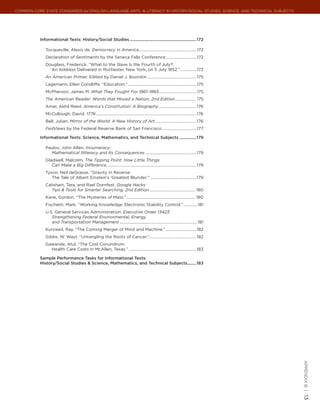 Appendix b -"Illustrative texts" of Common Core | PDF