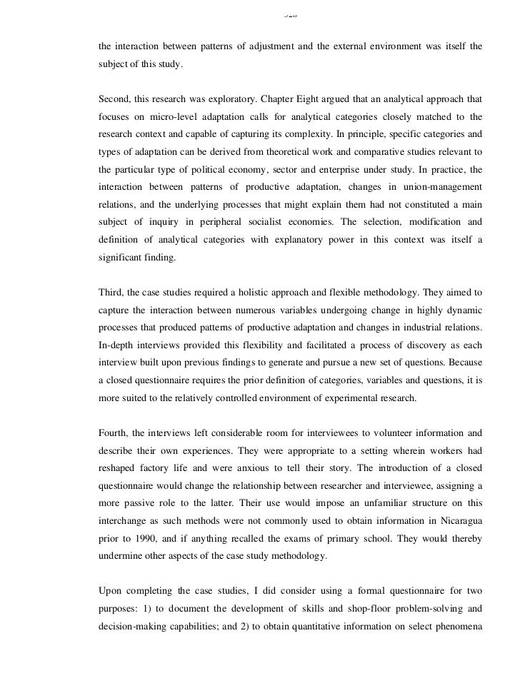 Appendix case study