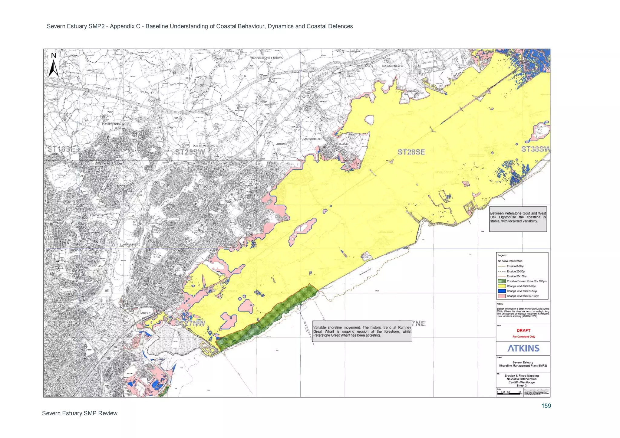 Severn Estuary SMP2 - Appendix C - Baseline Understanding of Coastal Behaviour, Dynamics and Coastal Defences
159
Severn Estuary SMP Review
 