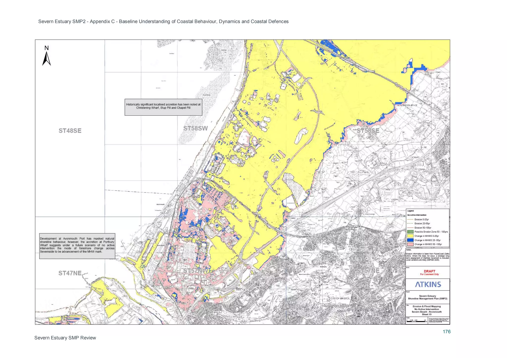 Severn Estuary SMP2 - Appendix C - Baseline Understanding of Coastal Behaviour, Dynamics and Coastal Defences
176
Severn Estuary SMP Review
 