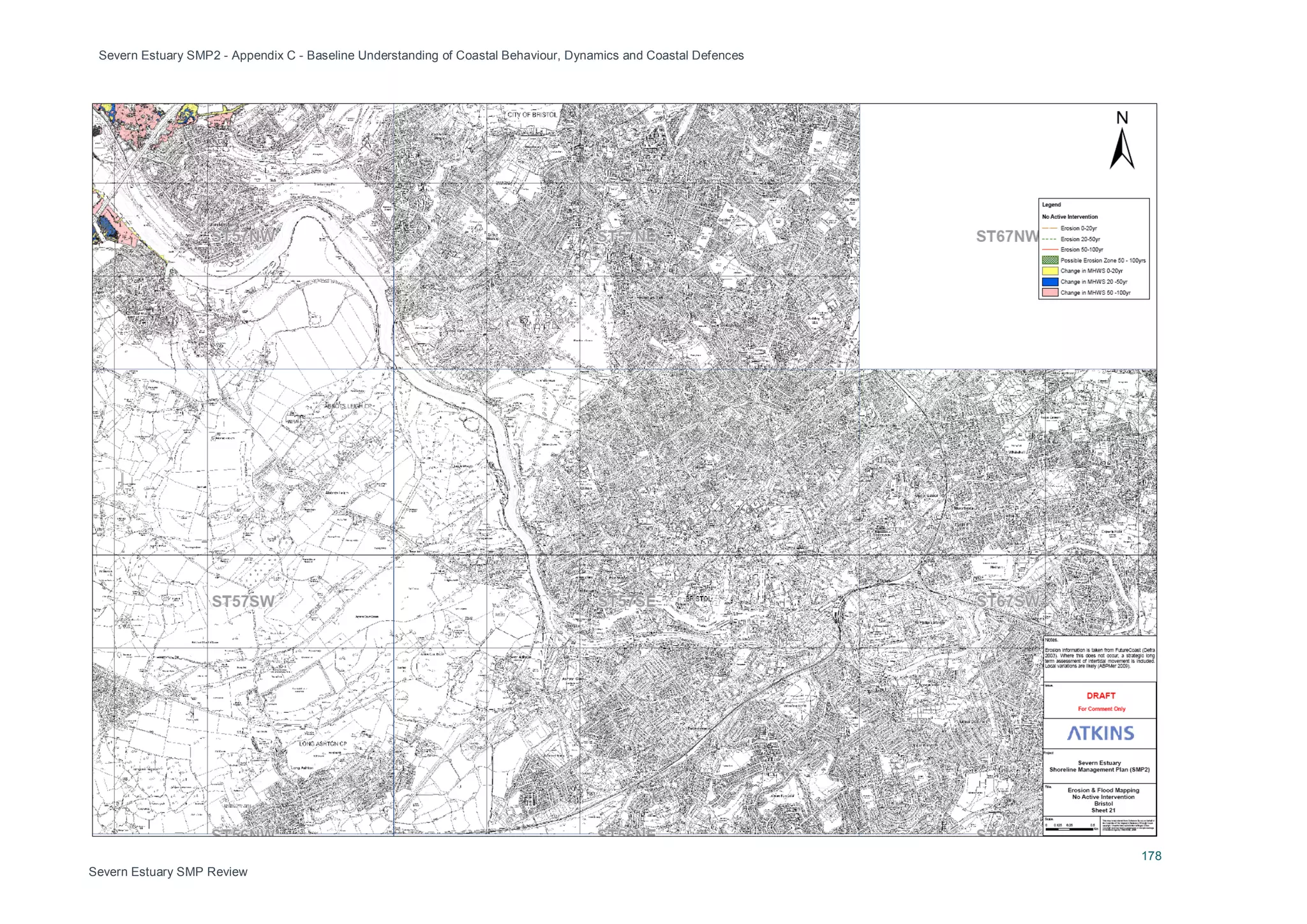 Severn Estuary SMP2 - Appendix C - Baseline Understanding of Coastal Behaviour, Dynamics and Coastal Defences
178
Severn Estuary SMP Review
 