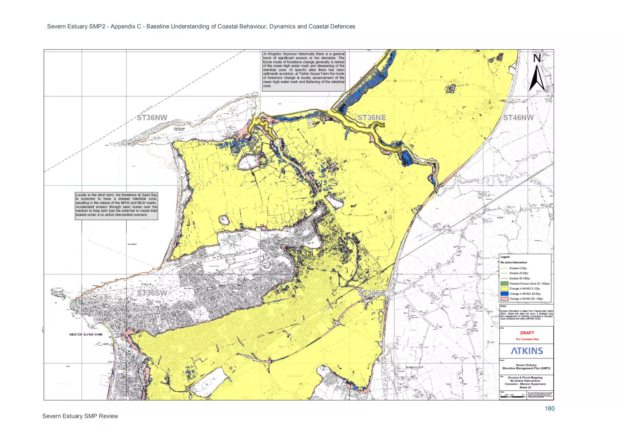 Severn Estuary SMP2 - Appendix C - Baseline Understanding of Coastal Behaviour, Dynamics and Coastal Defences
180
Severn Estuary SMP Review
 
