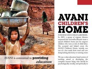 AVANI Brochure for CSR (corporate social responsibility)