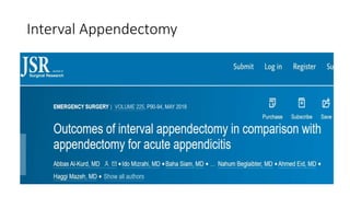 Interval Appendectomy
 