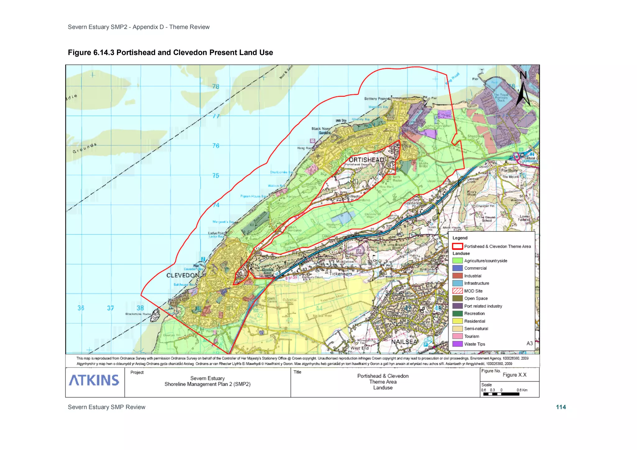 Severn Estuary SMP2 - Appendix D - Theme Review
Severn Estuary SMP Review 114
Figure 6.14.3 Portishead and Clevedon Present Land Use
 