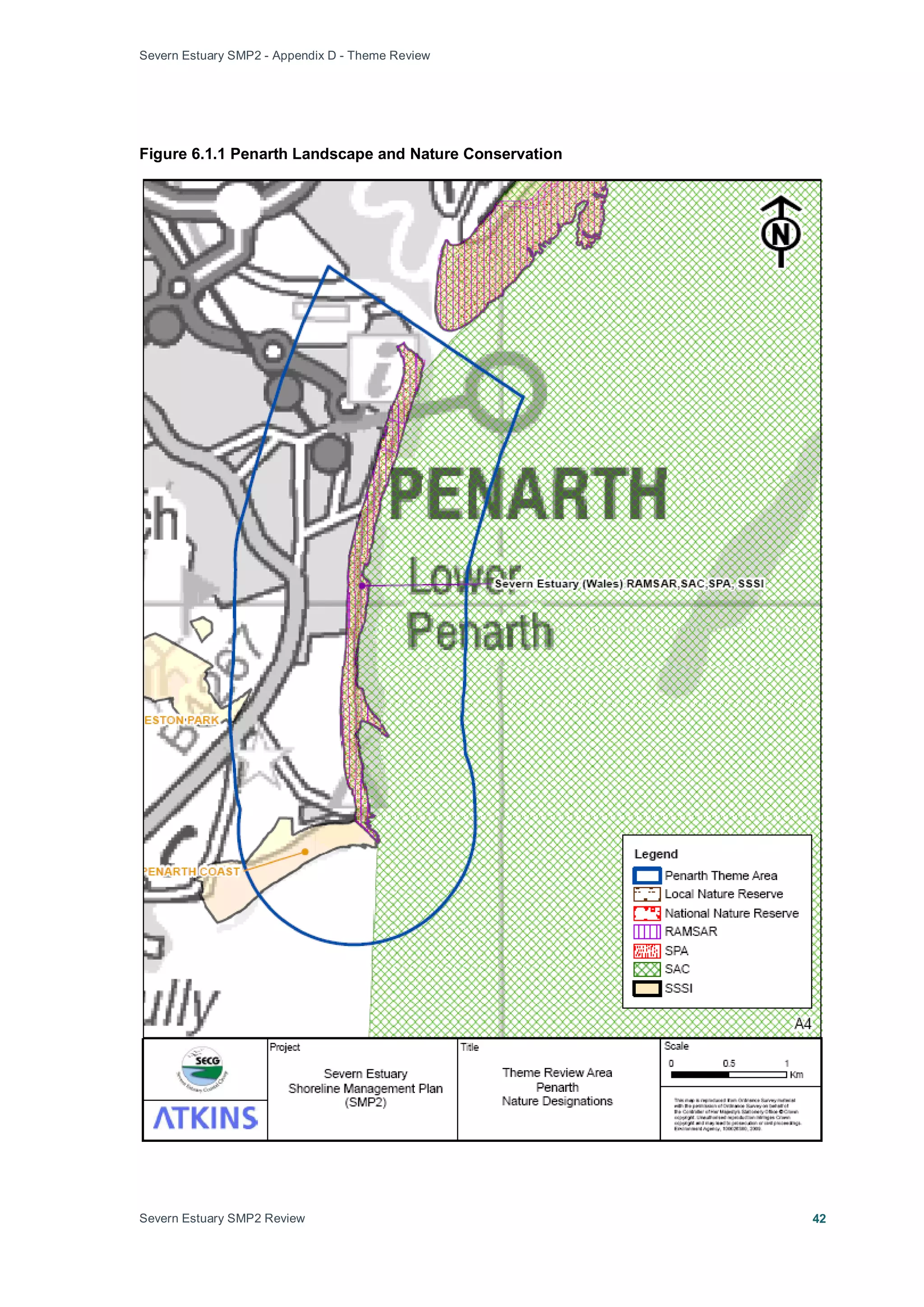 Severn Estuary SMP2 - Appendix D - Theme Review
Severn Estuary SMP2 Review 42
Figure 6.1.1 Penarth Landscape and Nature Conservation
 