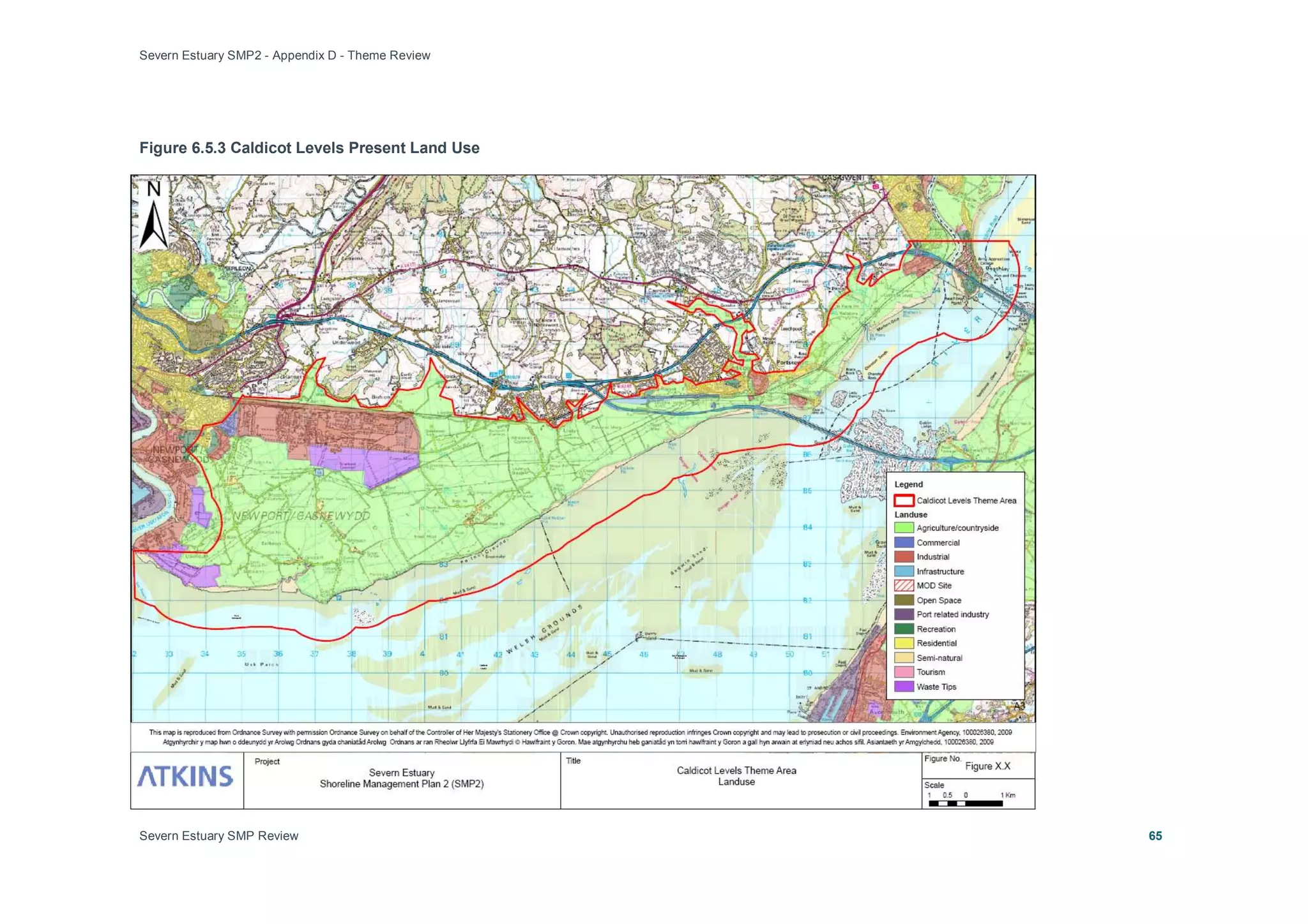 Severn Estuary SMP2 - Appendix D - Theme Review
Severn Estuary SMP Review 65
Figure 6.5.3 Caldicot Levels Present Land Use
 