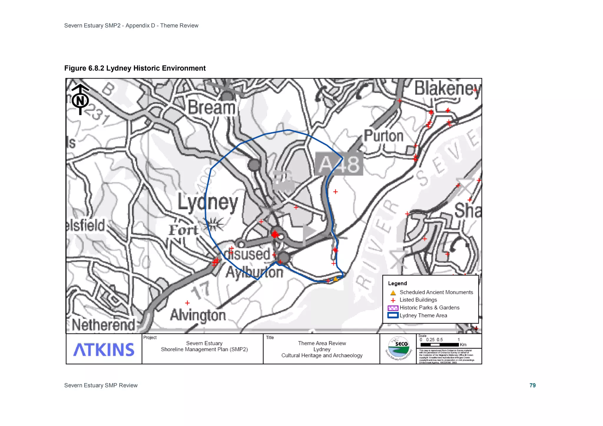 Severn Estuary SMP2 - Appendix D - Theme Review
Severn Estuary SMP Review 79
Figure 6.8.2 Lydney Historic Environment
 
